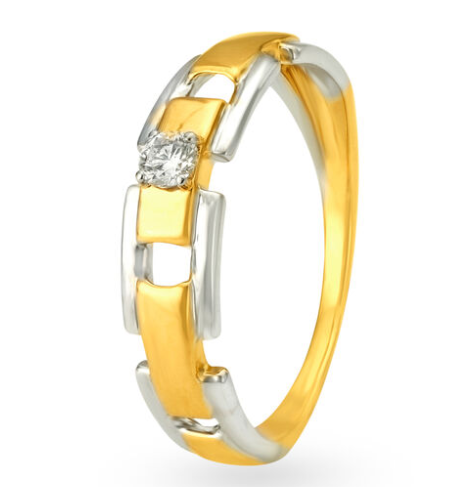 Statement White Gold Ring