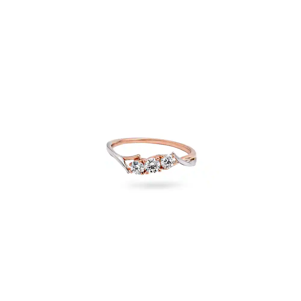 Trilogy Setting Diamond Ring