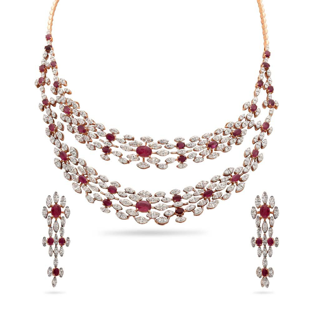 Radiant Bloom Diamond Necklace