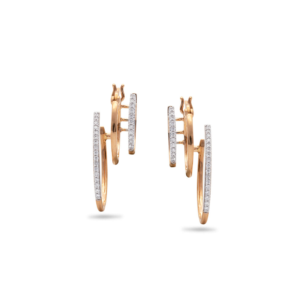 Spiraling Hoops Earrings