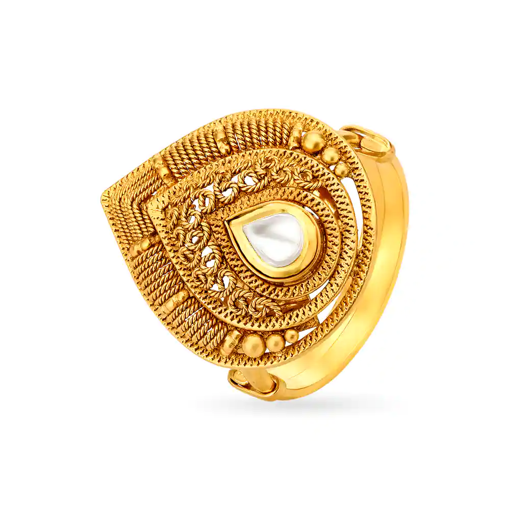 Kundan Finger Ring