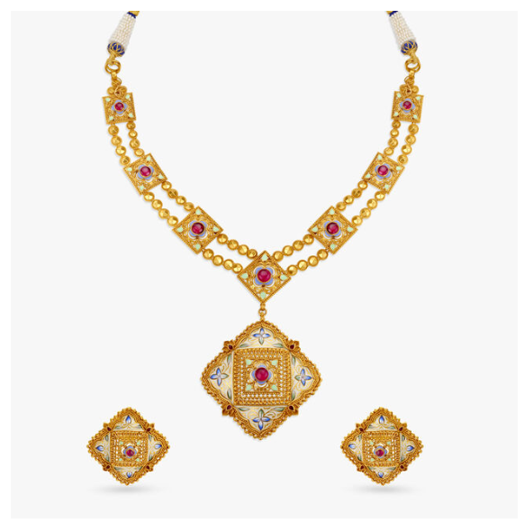 Enamel Jewelry Set