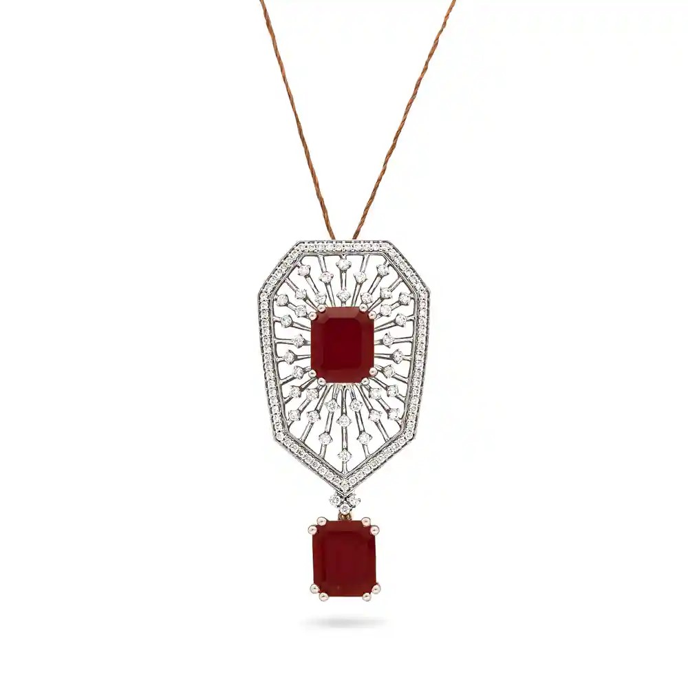 Bold and Crimson Pendant