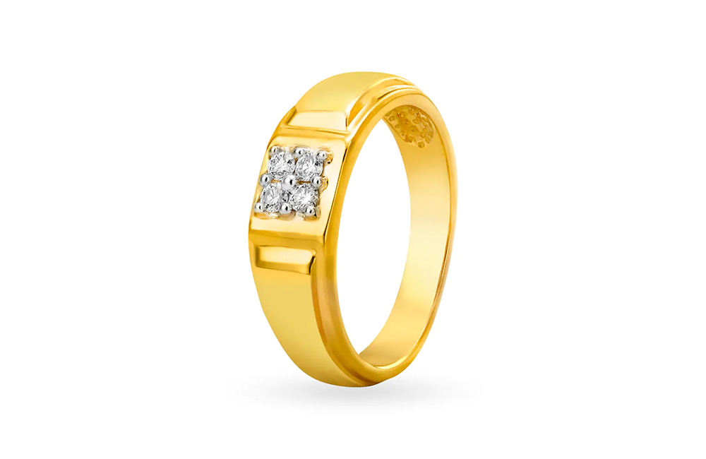 Mens rings gold tanishq discount