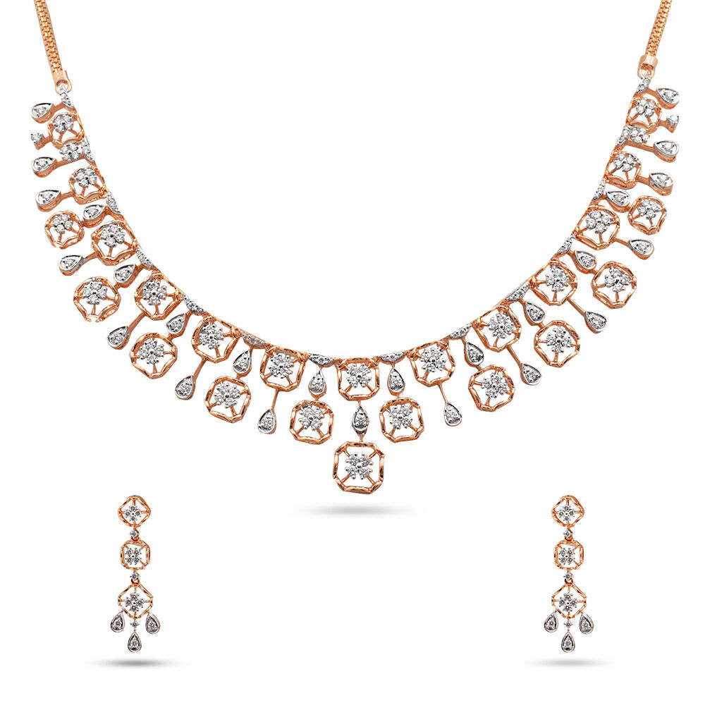 Rose Gold Diamond Necklace