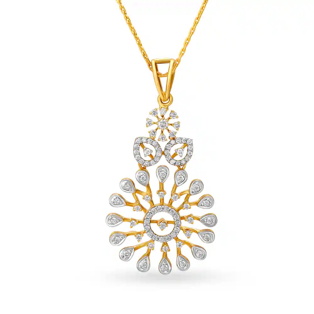 Floral Diamond Pendant