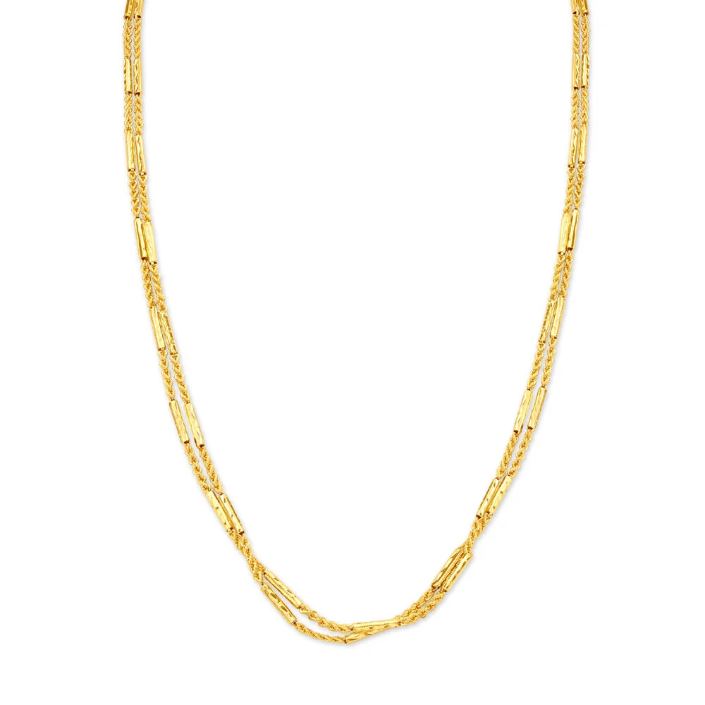 Shimmering Yellow Gold Chain