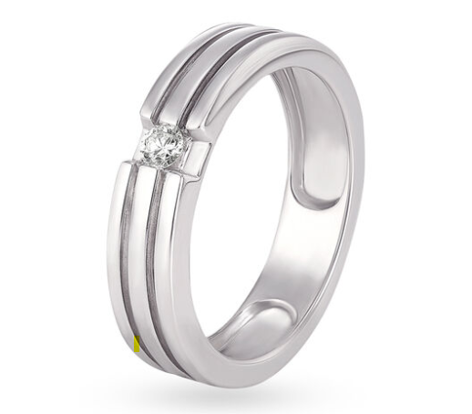 Minimalist White Gold Ring