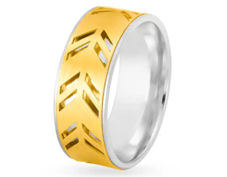 Dual-toned White Gold Ring