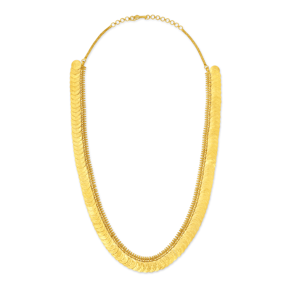 Buy Stunning Gold Lakshmi Kasu Mala for the Telugu Bride at Best
