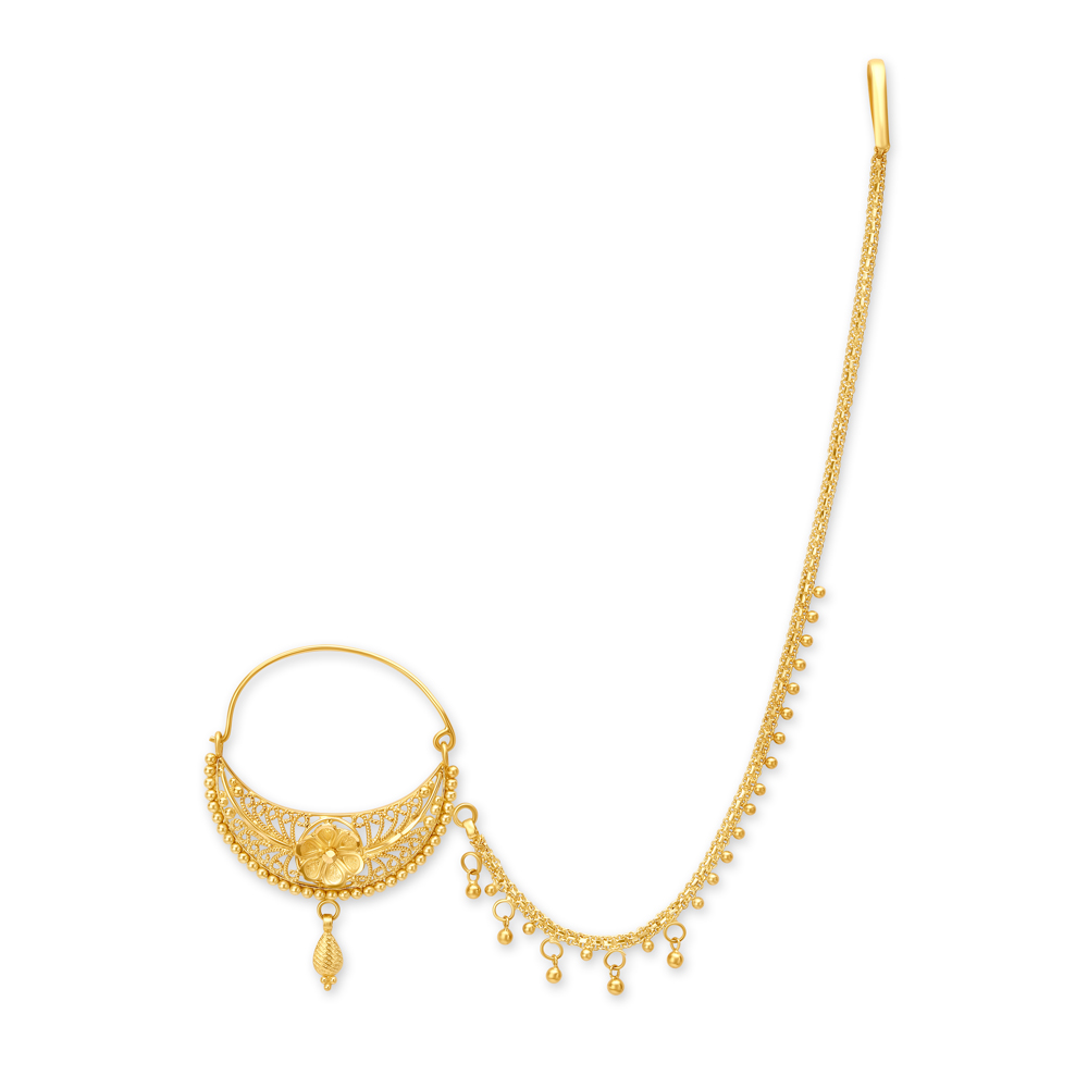 Plain gold nath discount