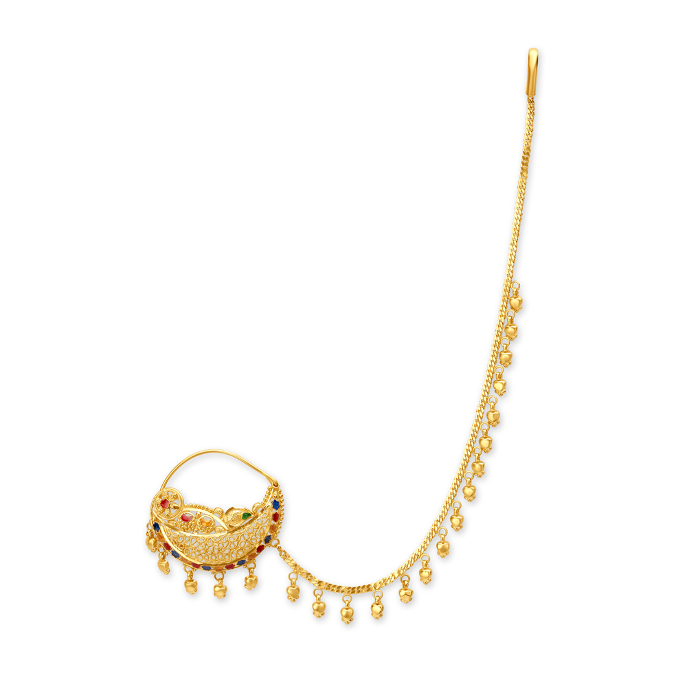 Real gold nath sales