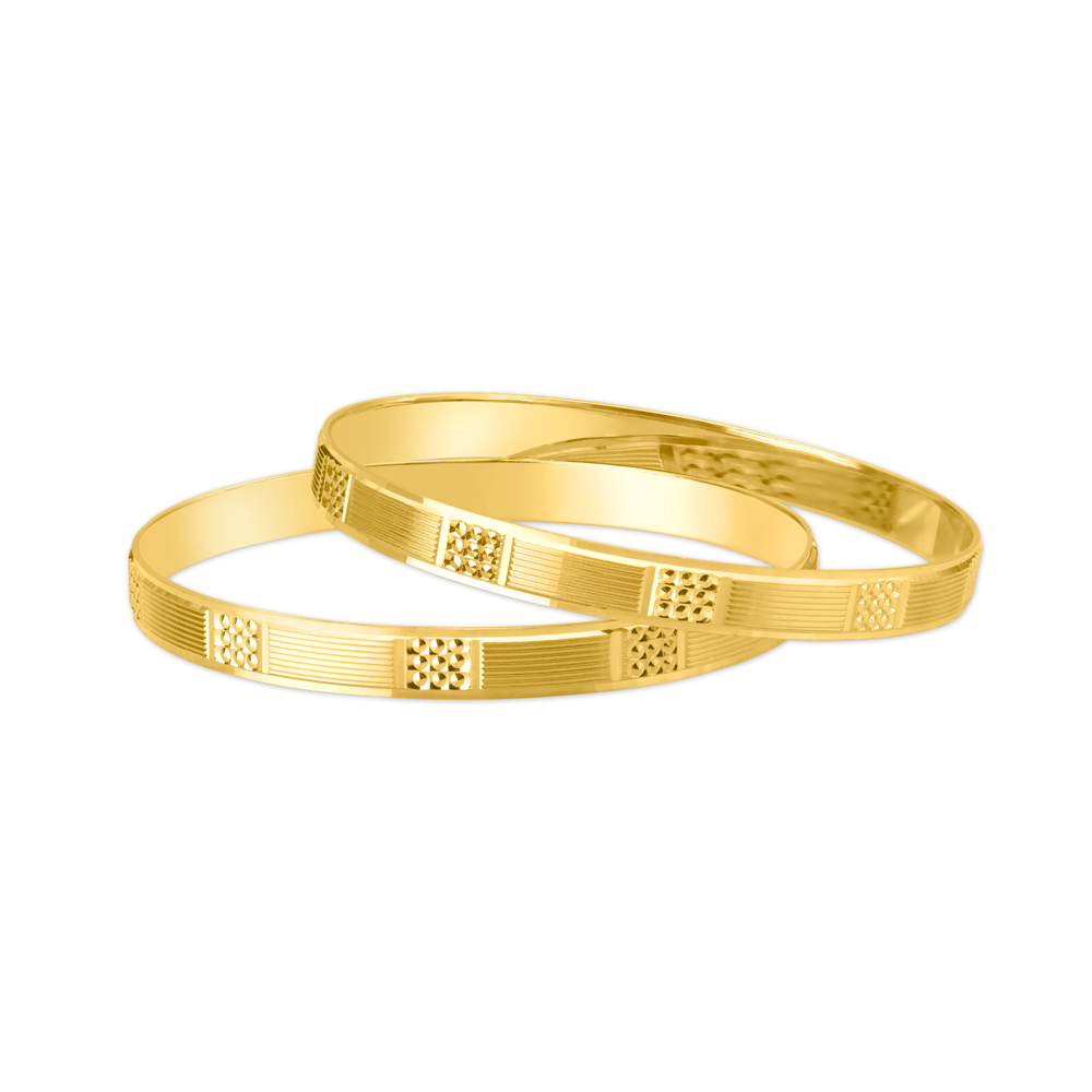 Light Weight Tanishq Gold Bangles Daily Wear Gold Kada Light