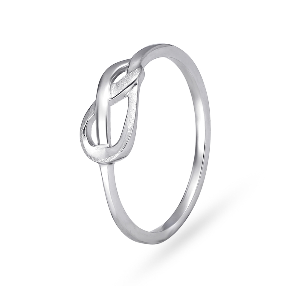 Buy Knotted Platinum Finger Ring at Best Price Tanishq US