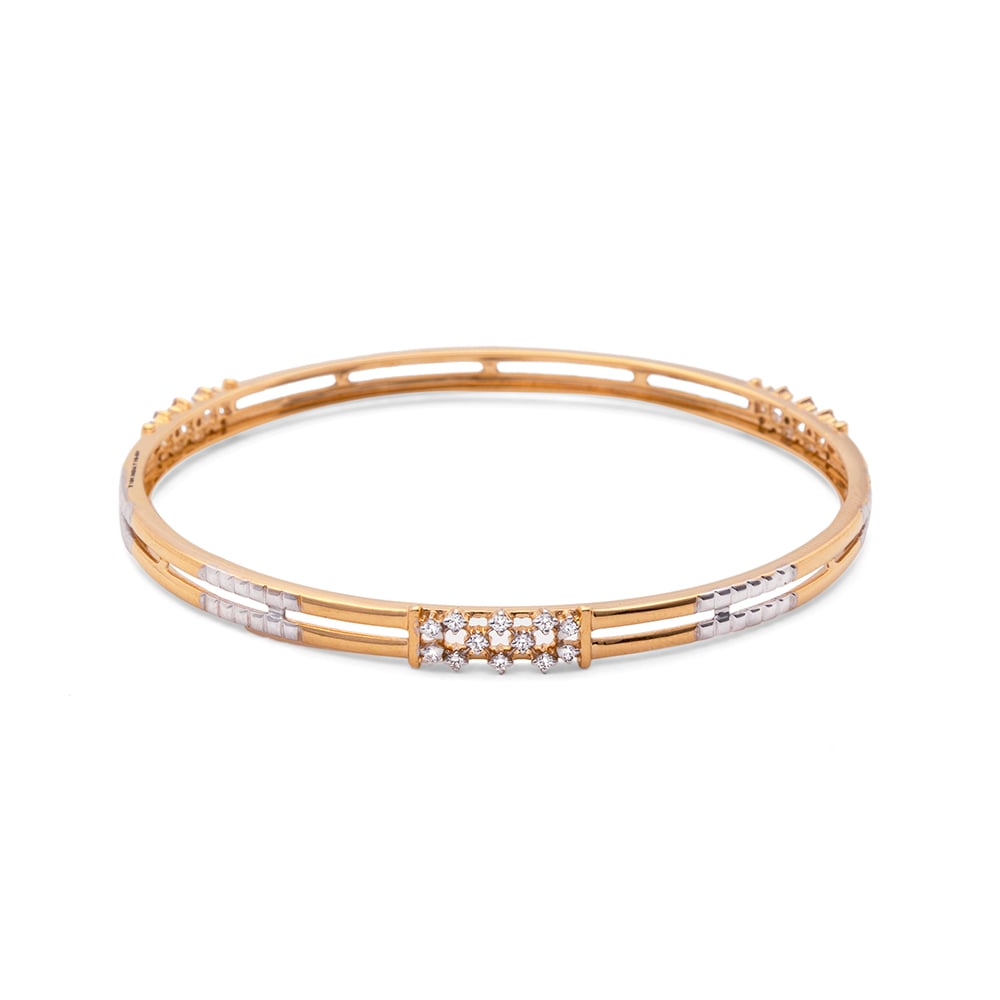 Buy Contemporary Diamond-Studded Bangle at Best Price | Tanishq US