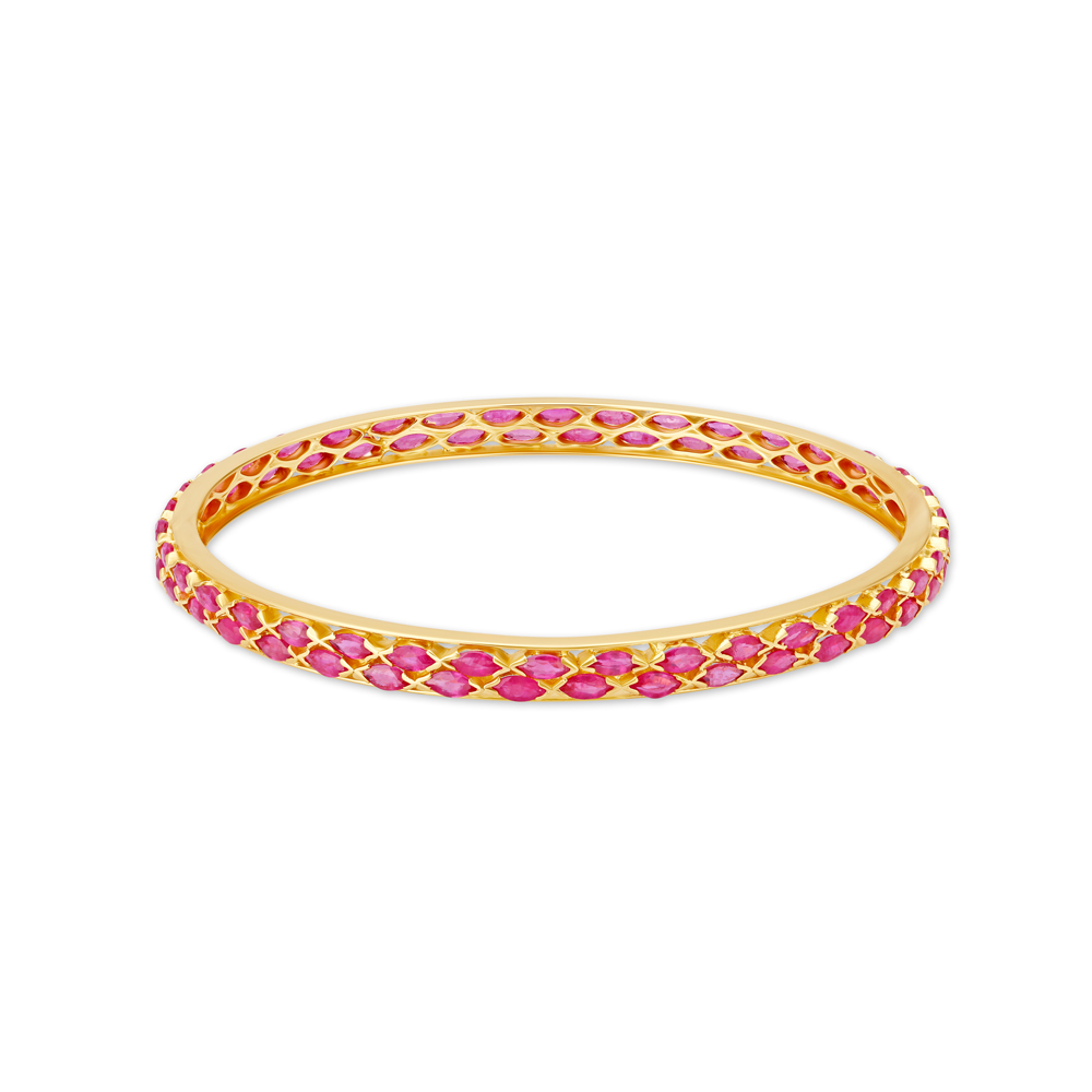 Buy Mesmerising Ruby Bangles at Best Price Tanishq US