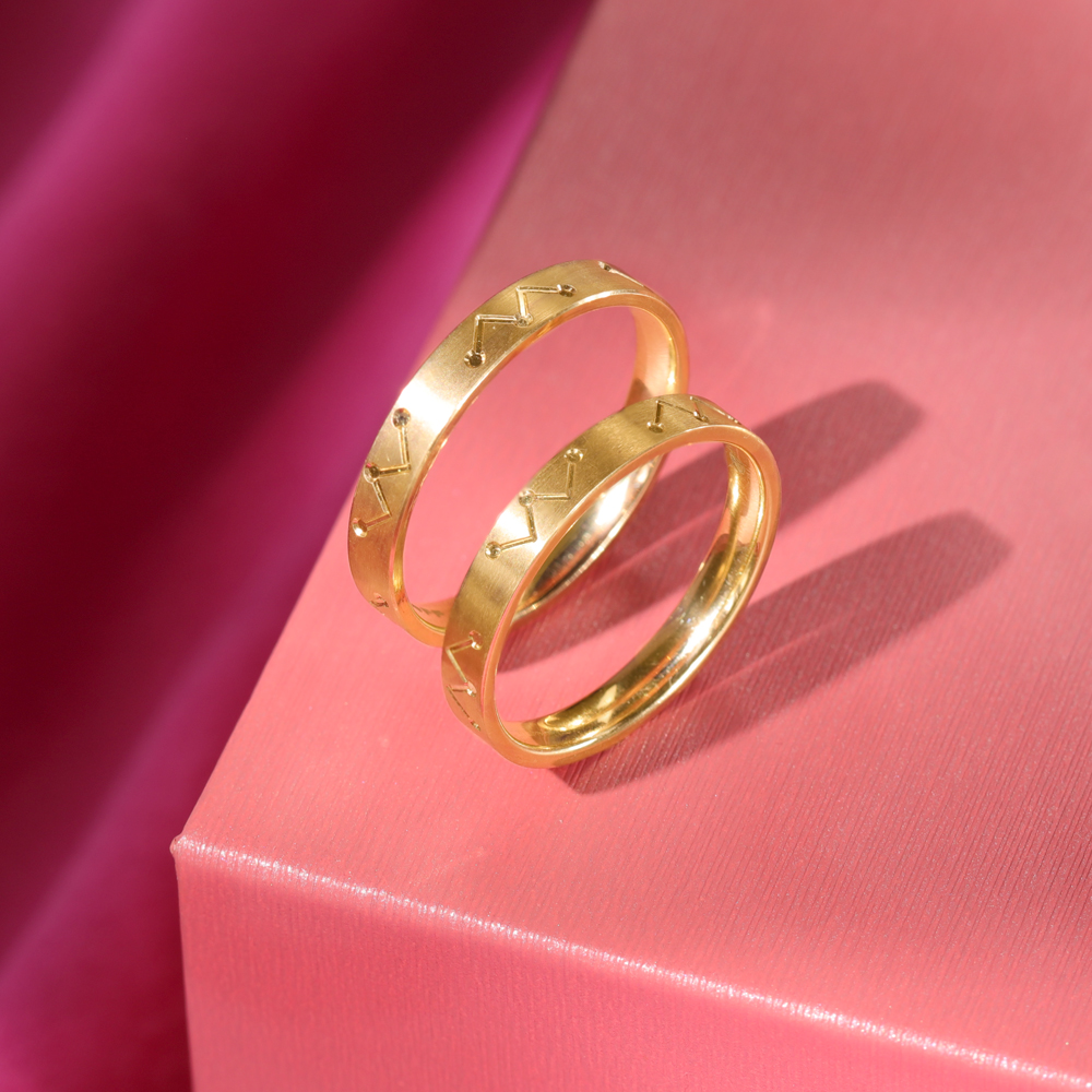 Gold love bands from tanishq discount