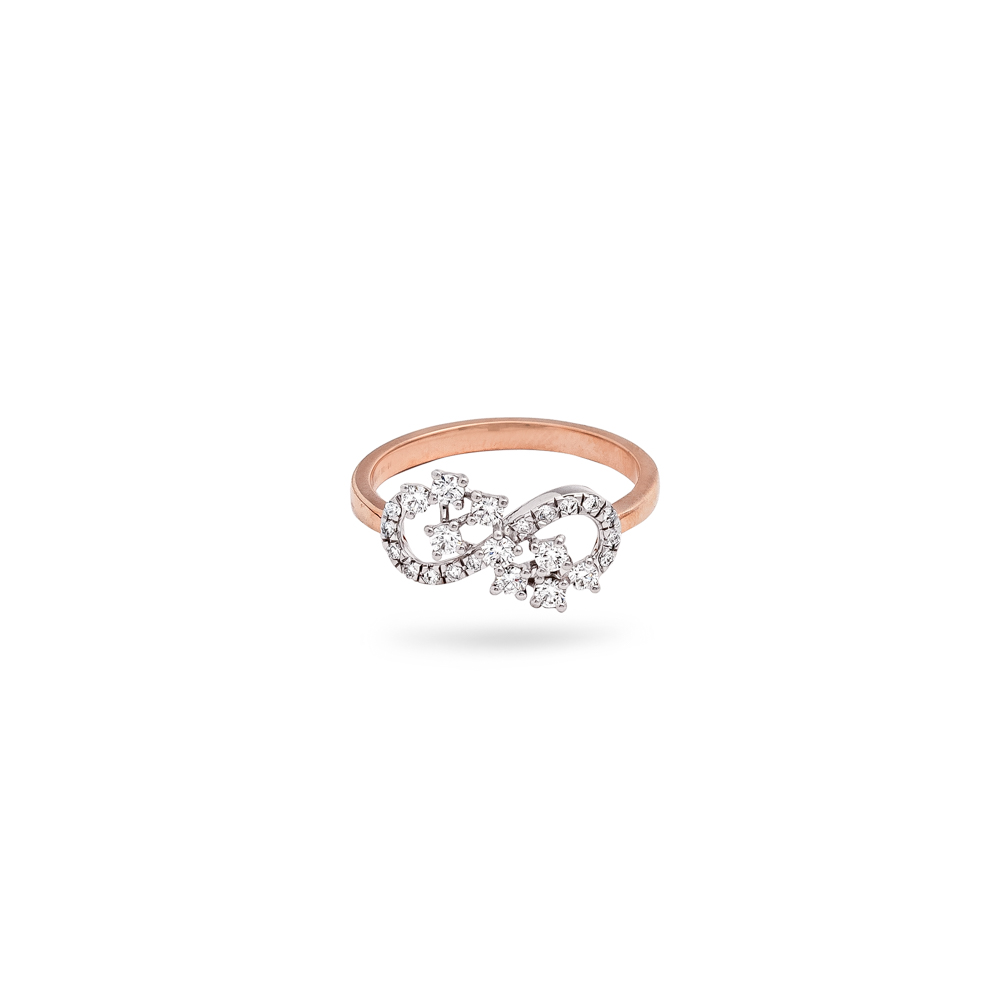 Buy Starry Gold Infinity Ring at Best Price | Tanishq US