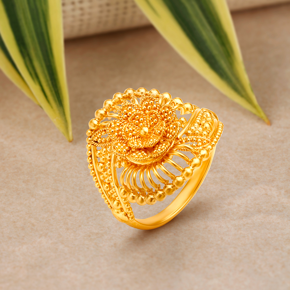 Tanishq flower ring outlet