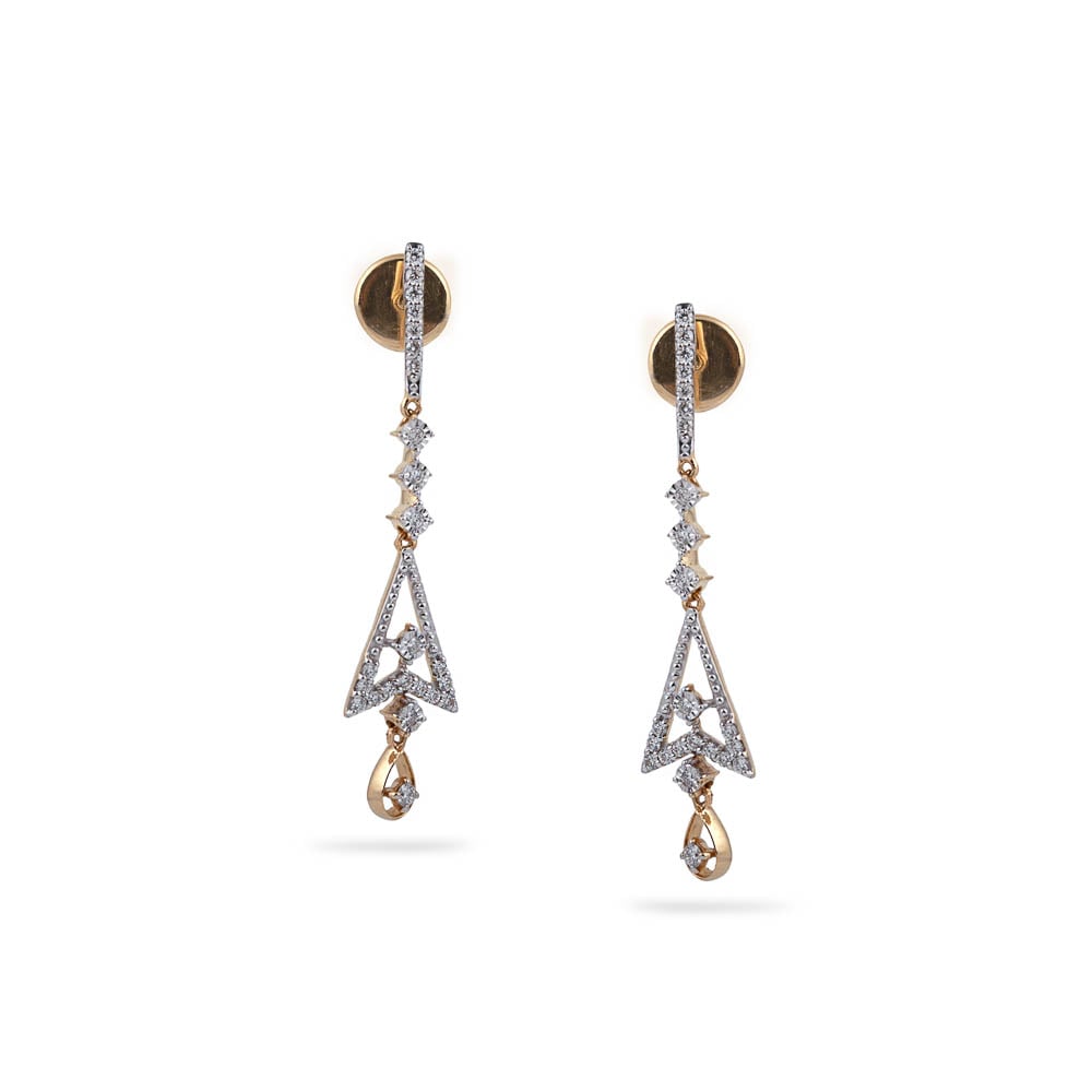 Buy Tiered Triangular Diamond Splendor at Best Price | Tanishq US