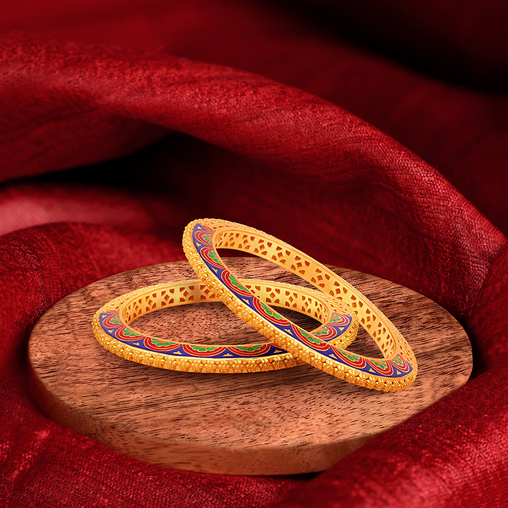 Gold Kangan Designs Tanishq Bangle Collection Tanishq Ke