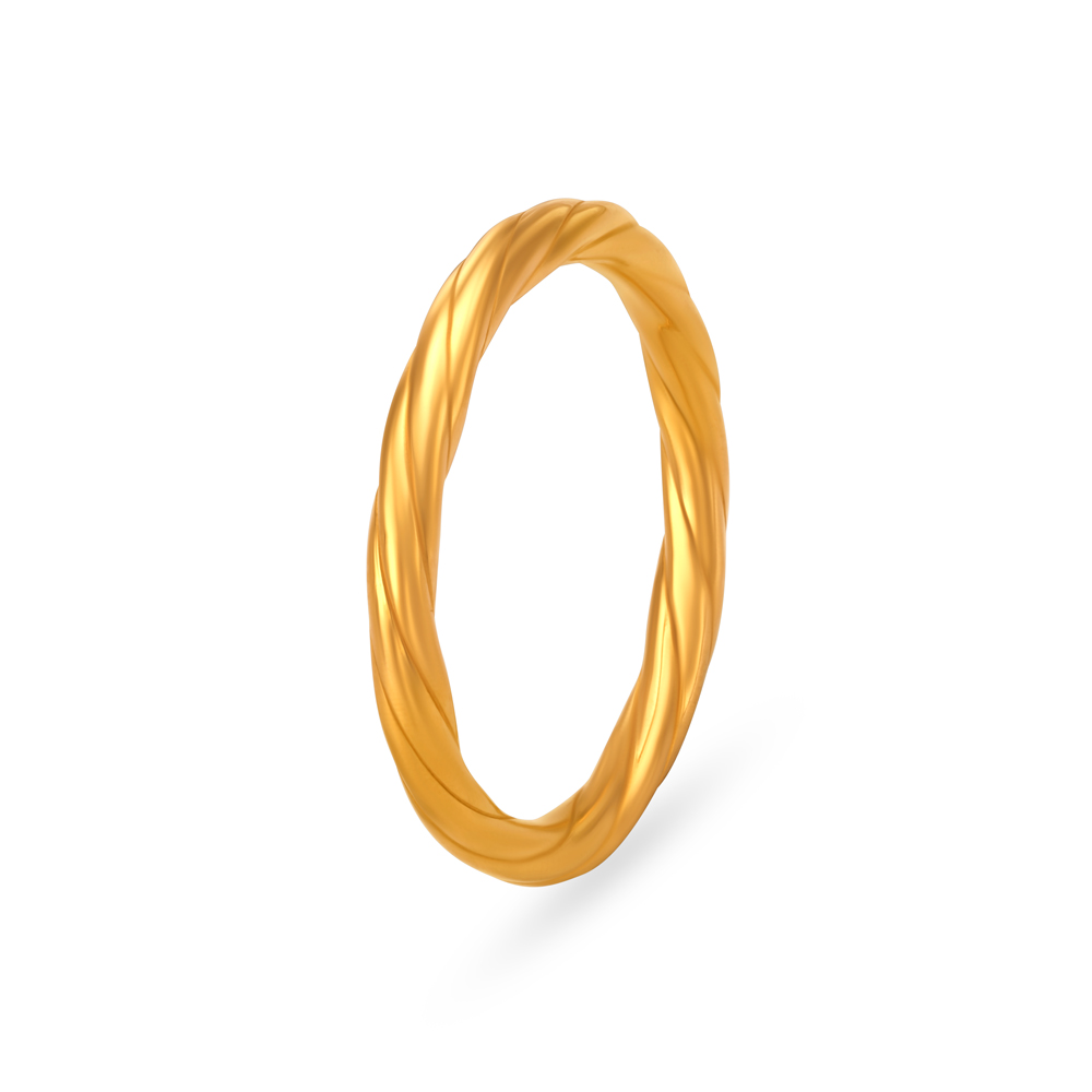 Buy Plain Gold Finger Ring at Best Price Tanishq US