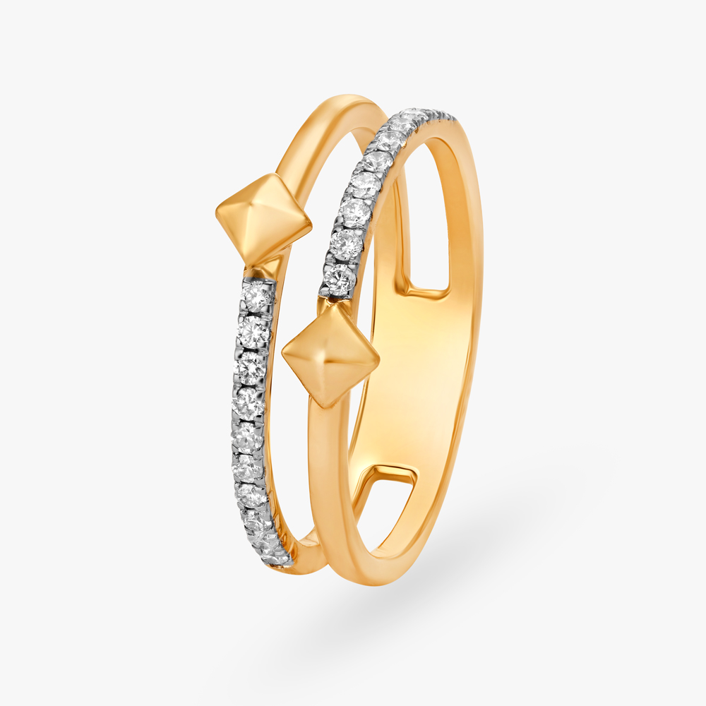 Tier Shape Diamond Rings Buy Classy Tiered Diamond Ring at Best Price | Tanishq US