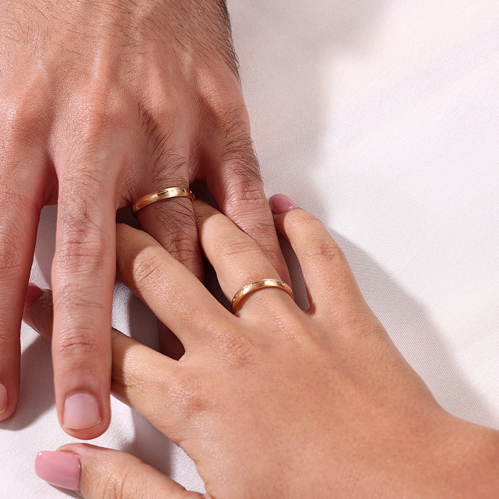 Buy You I Band 18KT Gold Couple Ring Single Piece at Best Price Tanishq US