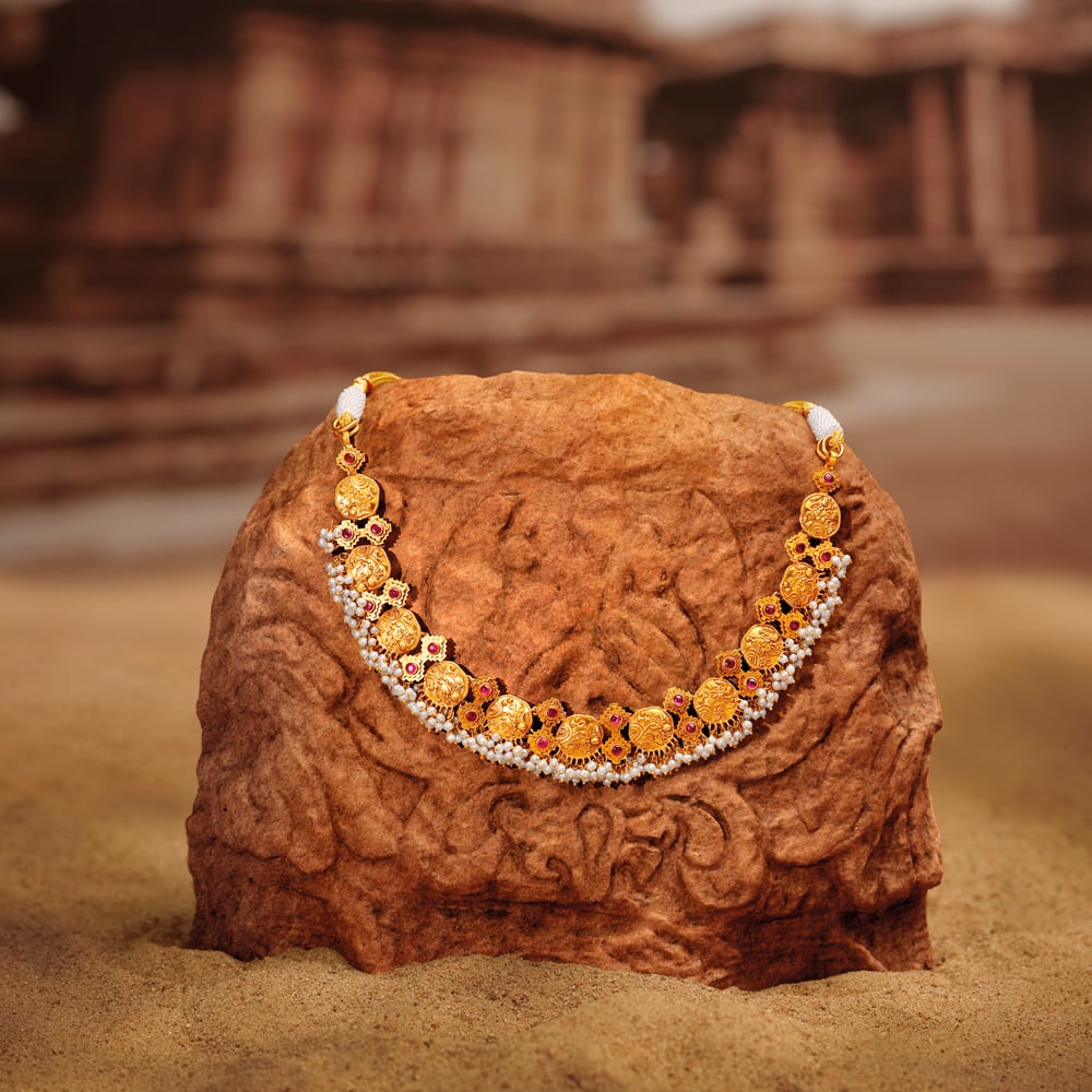 Buy Regal Kasumala Coin Necklace Set at Best Price Tanishq US