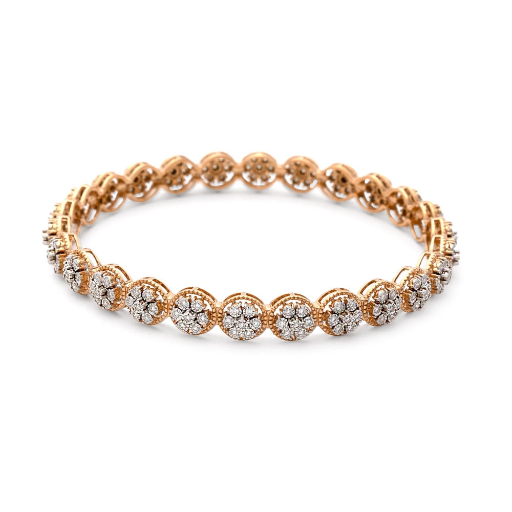 Buy Radiant Rose Gold Bangle at Best Price | Tanishq US