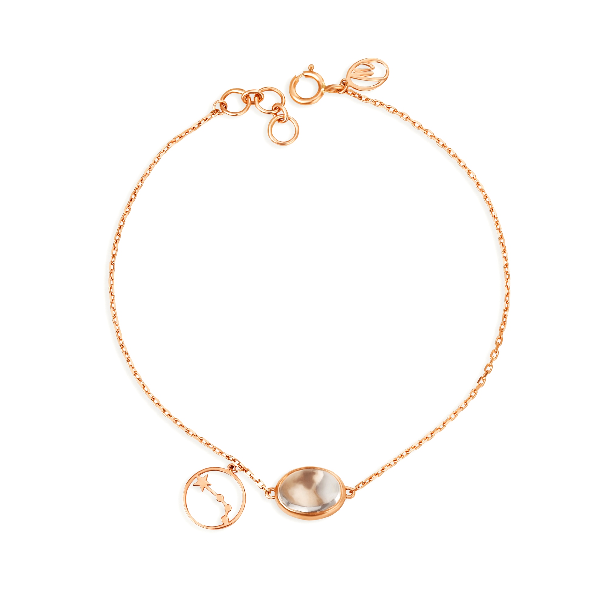 Buy 18KT Rose Gold Aries Birthstone Bracelet at Best Price Tanishq US