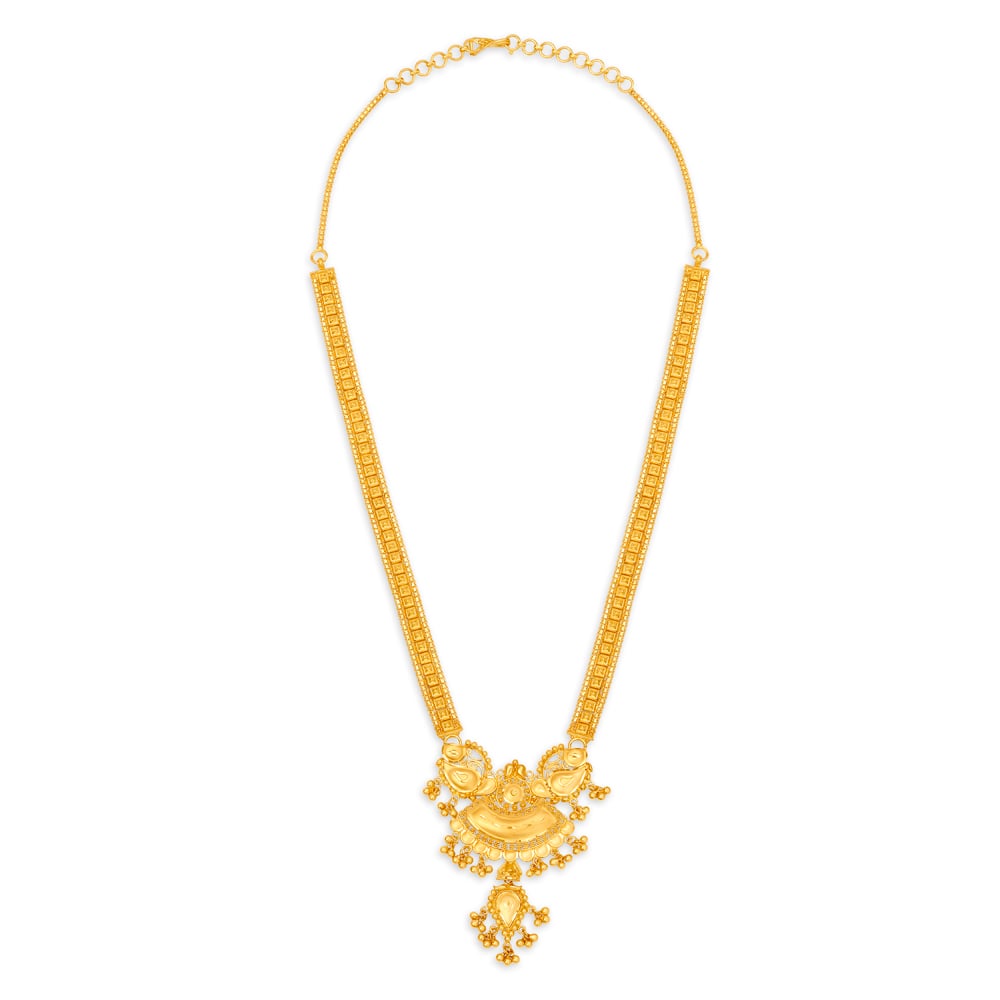 Long Necklace Tanishq Rani Haar Designs With Price Long