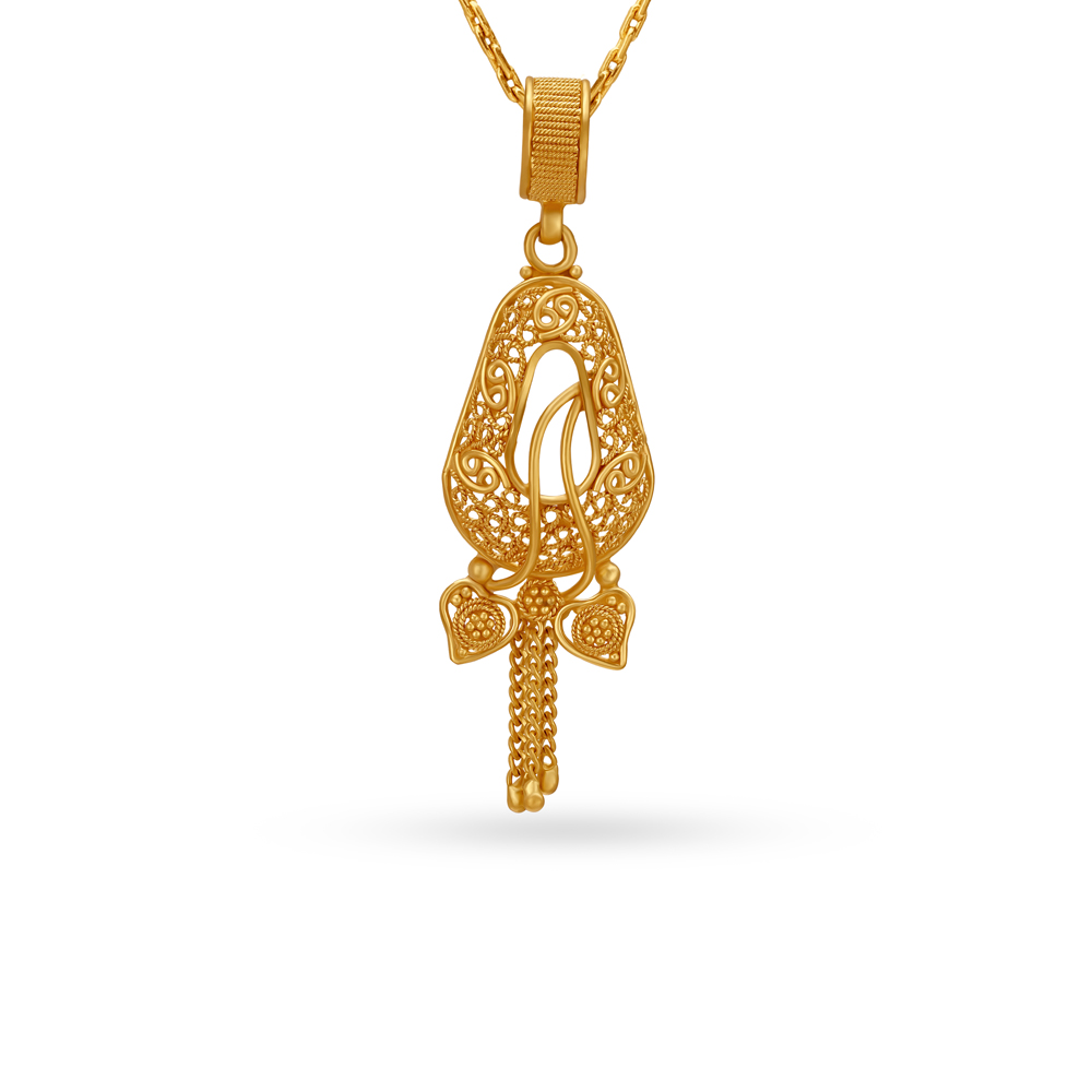 tanishq gold tie pin