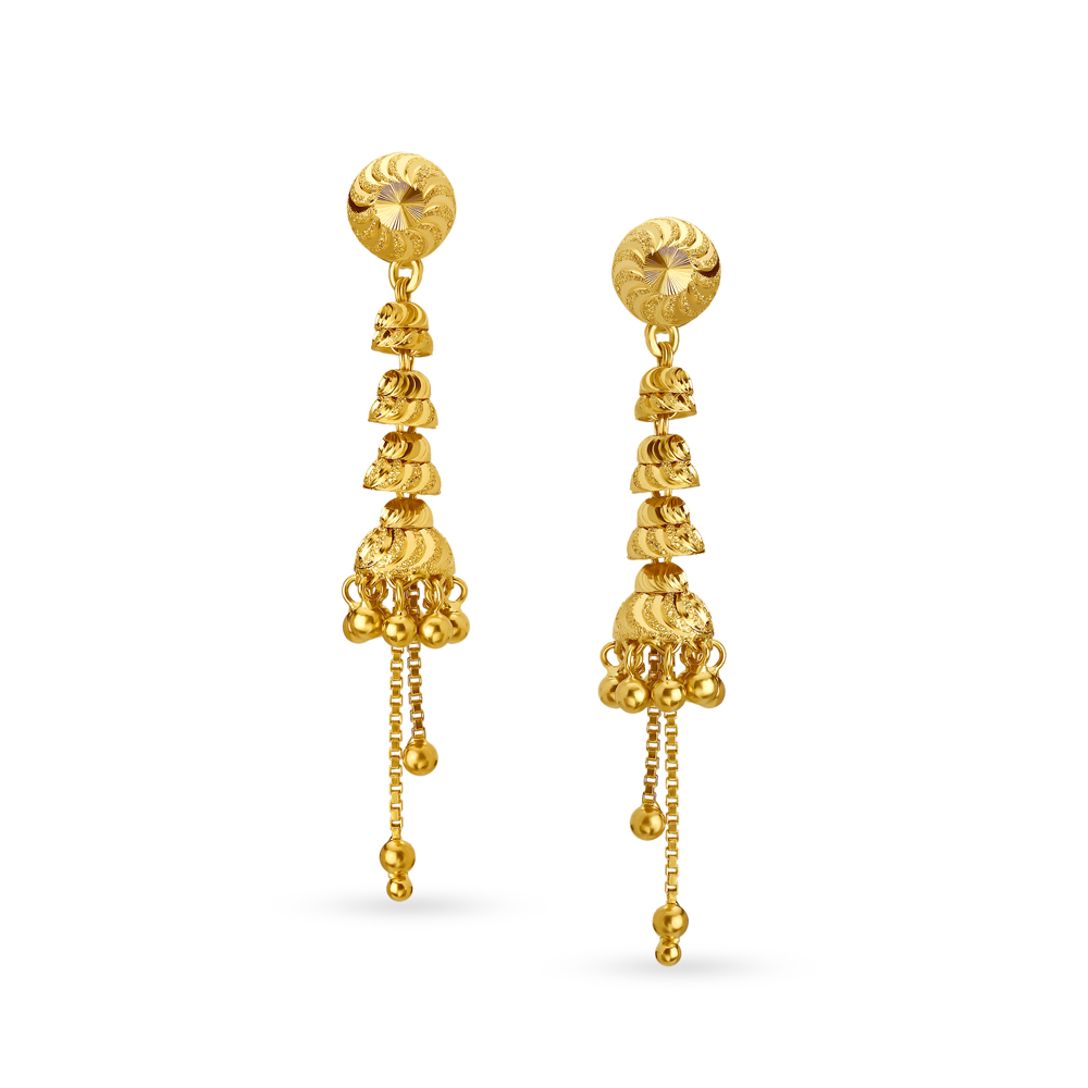 Tanishq long earrings discount